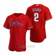 Camiseta Beisbol Hombre Philadelphia Phillies Jean Segura Autentico Alterno 2020 Rojo