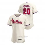 Camiseta Beisbol Hombre Philadelphia Phillies Mike Schmidt Autentico 2020 Alterno Crema