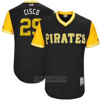 Camiseta Beisbol Hombre Pittsburgh Pirates 2017 Little League World Series Francisco Cervelli Negro