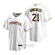 Camiseta Beisbol Hombre Pittsburgh Pirates Nick Gonzales Replica 2020 Blanco