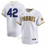 Camiseta Beisbol Hombre San Diego Padres 2024 Jackie Robinson Day Primera Limited Blanco Camiseta Beisbol Hombre San Diego Padres 2024 Jackie Robinson Day Primera Limited Blanco