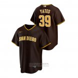 Camiseta Beisbol Hombre San Diego Padres Kirby Yates Road Replica Marron