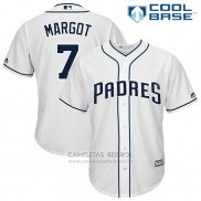 Camiseta Beisbol Hombre San Diego Padres Manuel Margot Blanco Cool Base