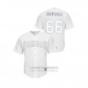 Camiseta Beisbol Hombre San Diego Padres Robert Stock 2019 Players Weekend Replica Blanco
