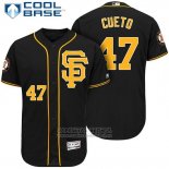 Camiseta Beisbol Hombre San Francisco Giants Gris Gaint Johnny Cueto Cool Base