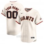 Camiseta Beisbol Hombre San Francisco Giants Primera Limited Personalizada Crema