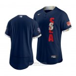 Camiseta Beisbol Hombre Seattle Mariners 2021 All Star Autentico Azul