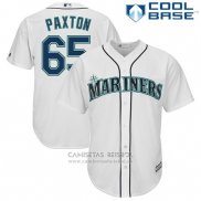 Camiseta Beisbol Hombre Seattle Mariners James Paxton Blanco Cool Base