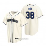 Camiseta Beisbol Hombre Seattle Mariners Robbie Ray Replica Alterno Crema