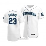 Camiseta Beisbol Hombre Seattle Mariners Ty France Autentico Primera Blanco