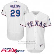 Camiseta Beisbol Hombre Texas Rangers Adrian Beltre 29 Blanco Flex Base Autentico Collection Jugador