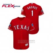 Camiseta Beisbol Hombre Texas Rangers Elvis Andrus Rojo