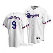 Camiseta Beisbol Hombre Texas Rangers Isiah Kiner Falefa Replica Primera Blanco