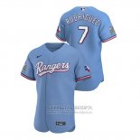 Camiseta Beisbol Hombre Texas Rangers Ivan Rodriguez Autentico 2020 Alterno Azul