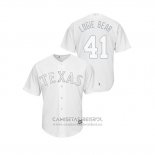 Camiseta Beisbol Hombre Texas Rangers Logan Forsythe 2019 Players Weekend Replica Blanco