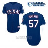 Camiseta Beisbol Hombre Texas Rangers Stolmy Pimentel 57 Azul Alterno Cool Base