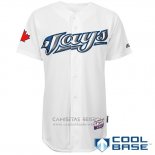 Camiseta Beisbol Hombre Toronto Blue Jays Blanco Cool Base
