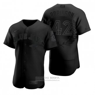 Camiseta Beisbol Hombre Toronto Blue Jays Jackie Robinson Awards Collection Retirement Negro