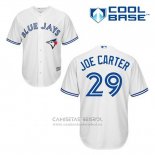 Camiseta Beisbol Hombre Toronto Blue Jays Joe Carter 29 Blanco Primera Cool Base