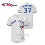 Camiseta Beisbol Hombre Toronto Blue Jays Teoscar Hernandez Autentico Flex Base Blanco