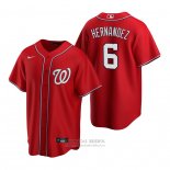 Camiseta Beisbol Hombre Washington Nationals Cesar Hernandez Replica Alterno Rojo