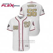 Camiseta Beisbol Hombre Washington Nationals Fernando Rodney 2019 Gold Program Flex Base Blanco
