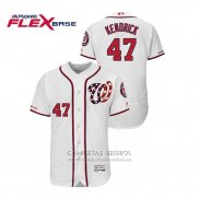 Camiseta Beisbol Hombre Washington Nationals Howie Kendrick Autentico Flex Base Blanco