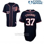 Camiseta Beisbol Hombre Washington Nationals Stephen Strasburg 37 Azul Alterno Cool Base