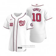 Camiseta Beisbol Hombre Washington Nationals Yan Gomes Autentico Primera 2020 Blanco