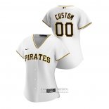 Camiseta Beisbol Mujer Pittsburgh Pirates Personalizada 2020 Replica Primera Blanco