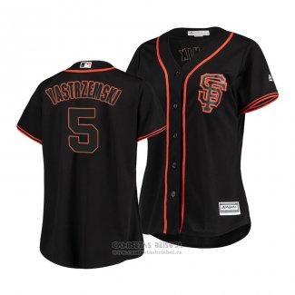 Camiseta Beisbol Mujer San Francisco Giants Mike Yastrzemski Cool Base Negro