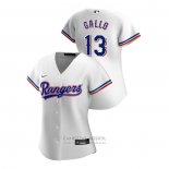 Camiseta Beisbol Mujer Texas Rangers Joey Gallo 2020 Replica Primera Blanco