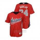 Camiseta Beisbol Nino All Star Jesus Aguilar 2018 Home Run Derby National League Rojo