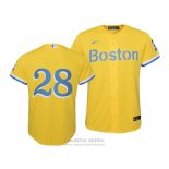 Camiseta Beisbol Nino Boston Red Sox J.d.martinez 2021 City Connect Replica Oro