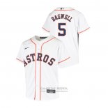Camiseta Beisbol Nino Houston Astros Jeff Bagwell Replica Primera Blanco