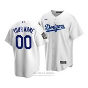 Camiseta Beisbol Nino Los Angeles Dodgers Personalizada 2020 Primera Replica Blanco