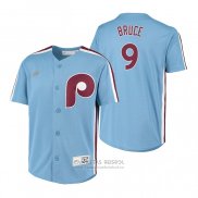 Camiseta Beisbol Nino Philadelphia Phillies Jay Bruce Cooperstown Collection Road Azul