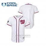 Camiseta Beisbol Nino Washington Nationals 2019 World Series Bound Cool Base Blanco