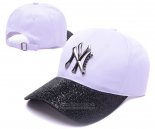 Gorra New York Yankees Blanco Negro Silver