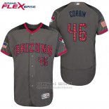 Camiseta Beisbol Hombre Arizona Diamondbacks 2017 Estrellas y Rayas 46 Patrick Corbin Gris Flex Base