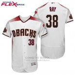 Camiseta Beisbol Hombre Arizona Diamondbacks 38 Robbie Ray Blanco Rojo Primera Flex Base
