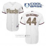 Camiseta Beisbol Hombre Arizona Diamondbacks 44 Paul Goldschmidt Blanco Cool Base