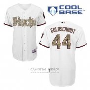 Camiseta Beisbol Hombre Arizona Diamondbacks 44 Paul Goldschmidt Blanco Cool Base