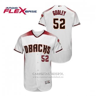 Camiseta Beisbol Hombre Arizona Diamondbacks Zack Godley Autentico Flex Base Blanco Rojo