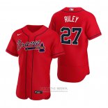 Camiseta Beisbol Hombre Atlanta Braves Austin Riley Autentico Alterno 2020 Rojo