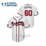 Camiseta Beisbol Hombre Atlanta Braves Dallas Keuchel 2019 Postemporada Cool Base Blanco