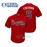 Camiseta Beisbol Hombre Atlanta Braves Freddie Freeman Cool Base Alterno 2019 Rojo