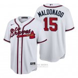 Camiseta Beisbol Hombre Atlanta Braves Martin Maldonado Hispanic Heritage Autentico Blanco