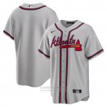 Camiseta Beisbol Hombre Atlanta Braves Road Replica Gris