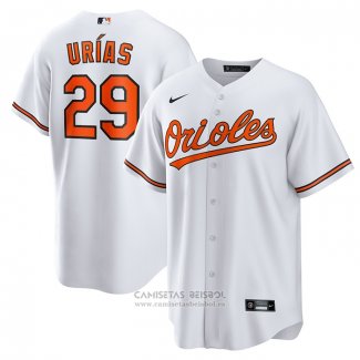 Camiseta Beisbol Hombre Baltimore Orioles Ramon Urias Primera Replica Blanco